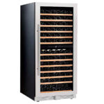 Armario Expositor Refrigerado para Vinos 1 Puerta de Cristal 162 Botellas 13 Estantes 600x700x1600h mm CV 16 2T INFRIMA