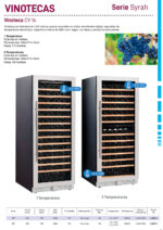 Armario Expositor Refrigerado para Vinos 1 Puerta de Cristal 175 Botellas 13 Estantes 600x700x1600h mm CV 16 1T INFRIMA - Imagen 2
