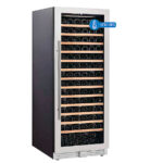 Armario Expositor Refrigerado para Vinos 1 Puerta de Cristal 175 Botellas 13 Estantes 600x700x1600h mm CV 16 1T INFRIMA