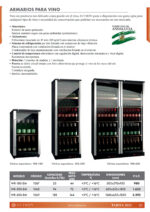 Armario Expositor Refrigerado para Vinos 1 Puerta de Cristal 600 Litros 188 Botellas 8 Estantes 1240x655x1850h mm WR-600-EM EUTRON - Imagen 2