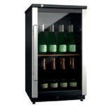 Armario Expositor Refrigerado para Vinos 1 Puerta de Cristal 180 Litros 25 Botellas 1 Estante 505x570x950h mm WR-180-EM EUTRON