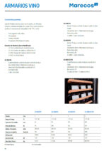 Armario Expositor Refrigerado para Vinos 2 Puertas de Cristal 260 Botellas 3 Estantes 1055x440x1430h mm CV 800 CS PV Corequip - Imagen 2