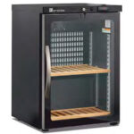 Armario Expositor Refrigerado para Vinos 1 Puerta de Cristal 42 Botellas 2 Estantes 480x410x690h mm CV 150 PV Corequip