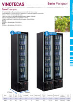 Armario Expositor Refrigerado para Vinos 1 Puerta de Cristal 60 Botellas 4 Estantes 400x500x1880h mm Simple INFRIMA - Imagen 2