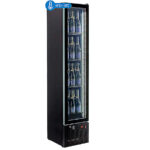 Armario Expositor Refrigerado para Vinos 1 Puerta de Cristal 60 Botellas 4 Estantes 400x500x1880h mm Simple INFRIMA