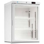 Armario Expositor de Congelación 1 Puerta de Cristal 2 Estantes Sobremesa 115 Litros 600x600x835h mm ACE 150 CS PV Corequip