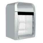 Armario Expositor de Congelación Blanco 1 Puerta de Cristal 4 Estantes 100 Litros 600x605x940h mm SD-100 EUTRON