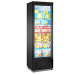 Armario Expositor de Congelación Negro 1 Puerta de Cristal 5 Estantes 600 Litros 620×705×2050h mm BDG620 EUTRON