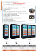 Armario Expositor de Congelación Negro 1 Puerta de Cristal 5 Estantes 600 Litros 620×705×2050h mm BDG620 EUTRON - Imagen 2