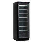 Armario Expositor de Congelación 386 Litros 1 Puerta de Cristal 6 Estantes 620x675x1860h mm ACE 430 CS PV BLACK Corequip