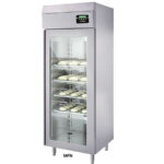 Armario de Fermentación Controlada 1 Puerta de Cristal 900 Litros 5 Bandejas GN 2/1 800x1000x2100h mm FERM 82 INFRIMA