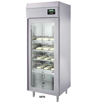 Armario de Fermentación Controlada 1 Puerta de Cristal 900 Litros 5 Bandejas GN 2/1 800x1000x2100h mm FERM 82 INFRIMA