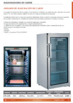 Armario de Maduración de Carne 1 Puerta de Cristal 480 Litros 3 Estantes 700x810x1662h mm RTB-480B EUTRON - Imagen 2