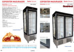 Armario de Maduración de Carne Negro 1 Puerta de Cristal 2 Estantes 600x650x1950h mm MC1 INFRIMA - Imagen 2