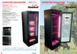Armario de Maduración de Carne Negro 1 Puerta de Cristal 3 Estantes 610x670x1950h mm Basic INFRIMA - Imagen 2