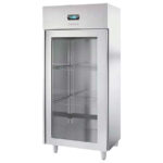 Armario de Maduración de Carne de Acero Inoxidable Gris 1 Puerta de Cristal 2 Estantes 800x1000x2020h mm AMP2 INFRIMA