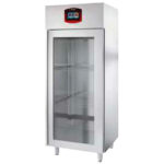 Armario de Maduración de Carne de Acero Inoxidable Gris 1 Puerta de Cristal 2 Estantes 720x800x2020h mm MT1 INFRIMA