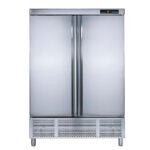 Armario de Refrigeración de Acero Inoxidable 2 Puertas Opacas 6 Estantes 868 Litros 1388x726x2067h mm AR12002 Corequip