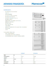 Armario de Refrigeración de Acero Inoxidable para Panadería 4 Estantes 1 Puerta de Cristal 488 Litros 725x665x1995h mm ATP 500 PO Corequip - Imagen 2
