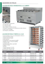 Asador de Pollos Vertical a Gas 8 Espadas 48 Pollos 1194x481x2130h mm 9357E EUTRON - Imagen 2