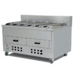 Asador Parrilla Horizontal de Brasa 8 Espadas 1600x930x1100h mm 9305E EUTRON