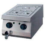 Baño María Eléctrico GN 1/1 con Grifo de Vaciado Sobremesa Gama 700 - 400x700x280h mm OPE4070BM EUTRON