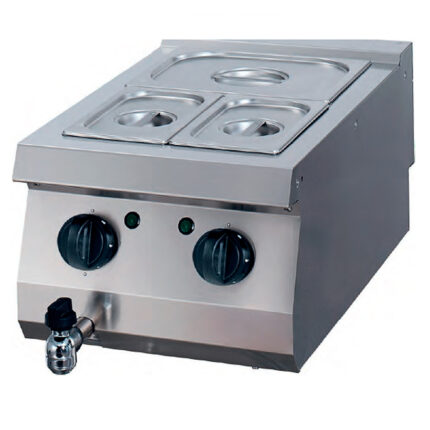 Baño María Eléctrico GN 1/1 con Grifo de Vaciado Sobremesa Gama 700 - 400x700x280h mm OPE4070BM EUTRON