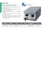 Baño María Eléctrico GN 1/1 con Grifo de Vaciado Sobremesa Gama 700 - 400x700x280h mm OPE4070BM EUTRON - Imagen 2