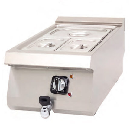 Baño María Eléctrico con Grifo de Vaciado 1 Cuba GN 1/1 Sobremesa Gama 630 - 400x630x300h mm 6352D EUTRON