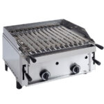 Barbacoa a Gas Piedra Volcánica Sobremesa 610x600x340h mm 1742P EUTRON