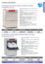Lavavasos Industrial con Cesta 40 x 40 cm Altura Útil 270 mm 470x525x720h mm GE-400 EUTRON - Imagen 2