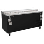 Botellero Subzero -3º+3º en Negro 3 Puertas Correderas 542 Litros Serie BC 1830x670x913h mm BC 72 B Infrico