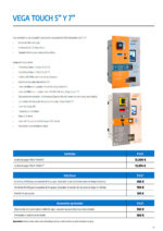 Central de Pagos para Monedas, Billetes y Tarjetas 12 Canales 445x353x740h mm VEGA TOUCH 5 Corequip - Imagen 2