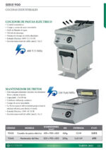 Cuece Pasta Eléctrico con Grifo de Vaciado Modular Gama 900 - 400x900x850h mm 9343E EUTRON - Imagen 2