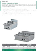 Cocina Wok a Gas 1 Fuego Sobremesa Gama 700 - 400x700x290h mm WR711-S EUTRON - Imagen 2