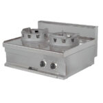 Cocina Wok a Gas 2 Fuegos Sobremesa Gama 700 - 800x700x290h mm WR721-S EUTRON