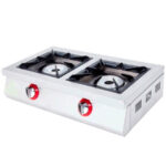 Cocina a Gas 2 Fuegos Sobremesa 800X490X200h mm 7928E EUTRON