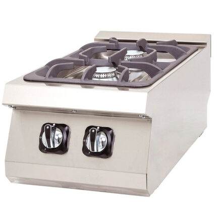 Cocina a Gas 2 Fuegos Sobremesa Gama 630 - 400x630x300h mm 6311D EUTRON
