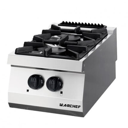 Cocina a Gas 2 Fuegos Sobremesa Gama 700 - 400x700x280h mm OSOG4070L EUTRON