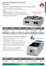 Cocina a Gas 2 Fuegos Sobremesa Gama 700 - 400x700x280h mm OSOG4070L EUTRON - Imagen 2