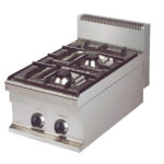 Cocina a Gas 2 Fuegos Sobremesa Gama 700 - 400x700x290h mm GR711SEUT EUTRON