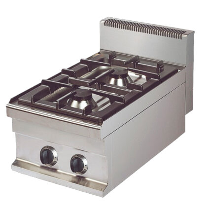 Cocina a Gas 2 Fuegos Sobremesa Gama 700 - 400x700x290h mm GR711SEUT EUTRON