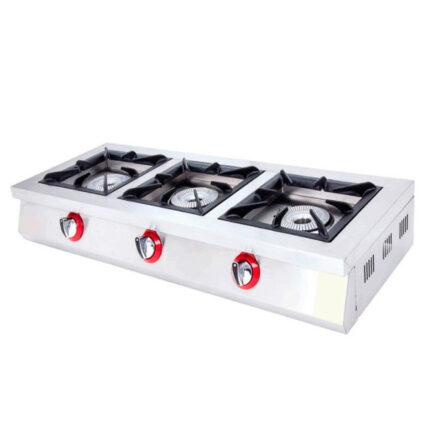Cocina a Gas 3 Fuegos Sobremesa 1200X490X200h mm 7929E EUTRON