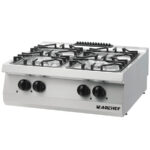 Cocina a Gas 4 Fuegos Sobremesa Gama 700 - 800x700x280h mm OSOG8070L EUTRON
