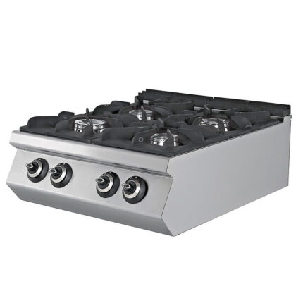Cocina a Gas 4 Fuegos Sobremesa Gama 900 - 800x900x300h mm 9316E EUTRON