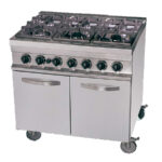 Cocina a Gas 6 Fuegos con Horno Sobremesa Gama 700 - 1200x700x290h mm GR763EUT EUTRON