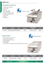 Cuece Pasta Eléctrica con Grifo de Vaciado 10 Litros Sobremesa Gama 630 - 400x630x300h mm 6361DEUT EUTRON - Imagen 2