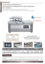 Envasadora al Vacío de Campana Modular 1670x850x975h mm HVC-720S/2BG EUTRON - Imagen 2