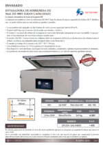Envasadora al Vacío de Campana Sobremesa 986x670x504h mm DZ-900T EUTRON - Imagen 2
