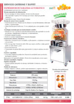 Exprimidor de Naranjas Automático 40-45 Naranjas por Minutos 1780x665x630h mm 1774S EUTRON - Imagen 2